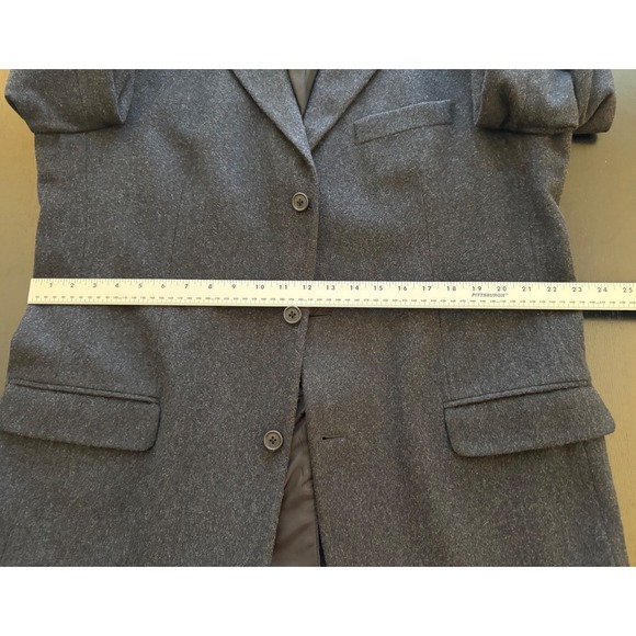 Eddie Bauer Wool Cashmere Blazer Mens 44T Dark Gray 3-Button Sport Coat Jacket - Picture 12 of 15